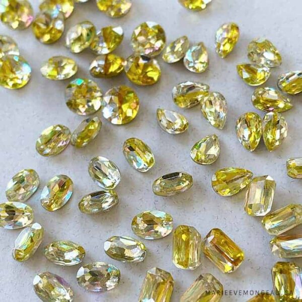 Diamants pointe | Jaune