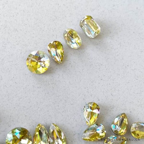 Diamants pointe | Jaune