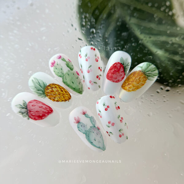 Capsule Nail Art | Fruits aquarelle | FR